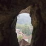 Rocky interior of the castle